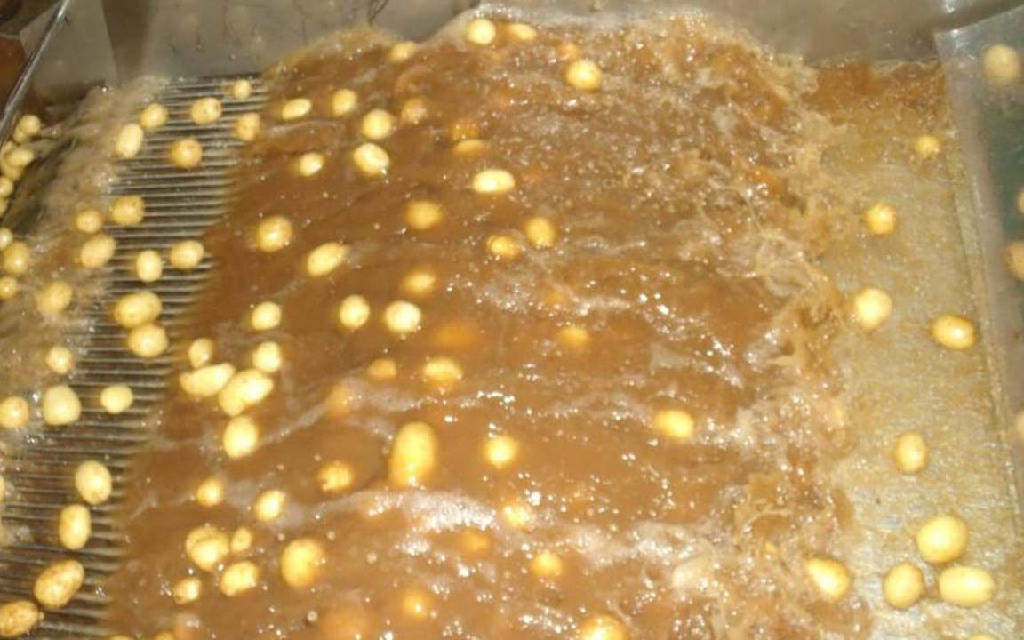 Flume Destoner potatoes